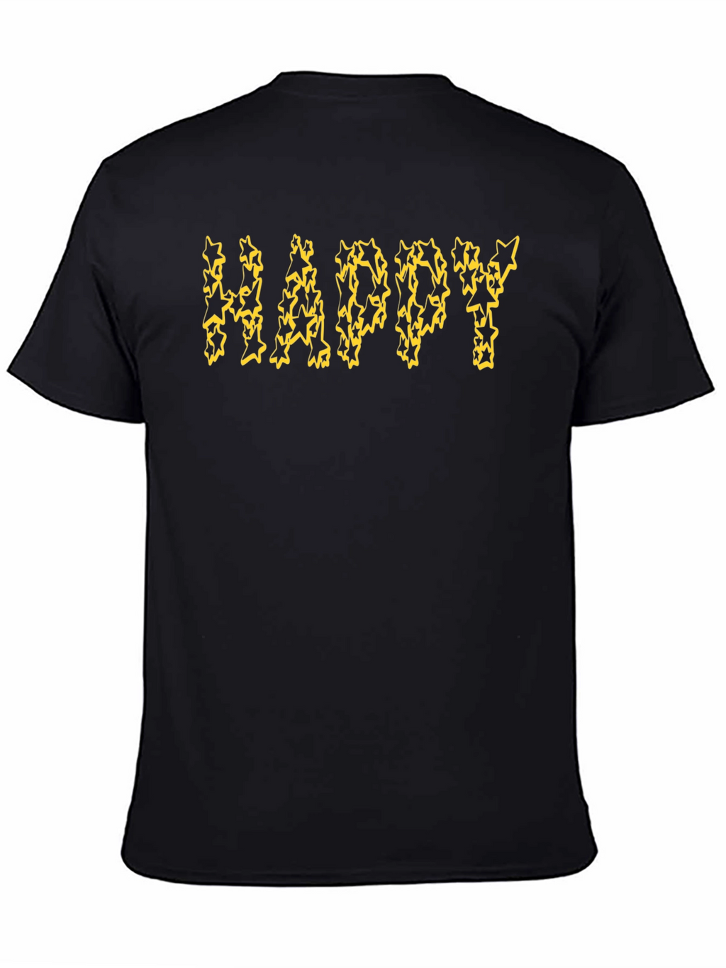Happy Starry Black T-Shirt