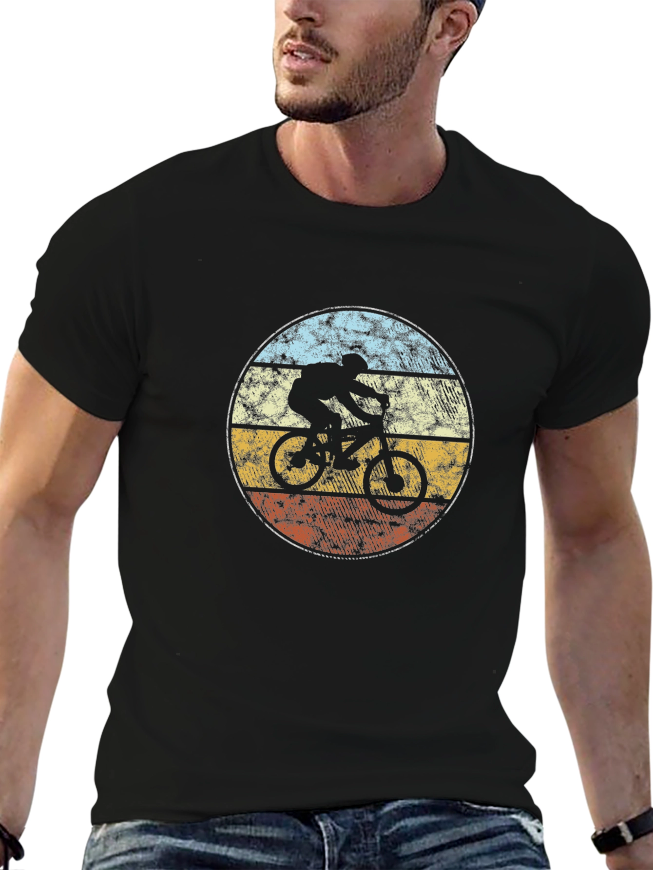 Retro Cycling Graphic T-Shirt