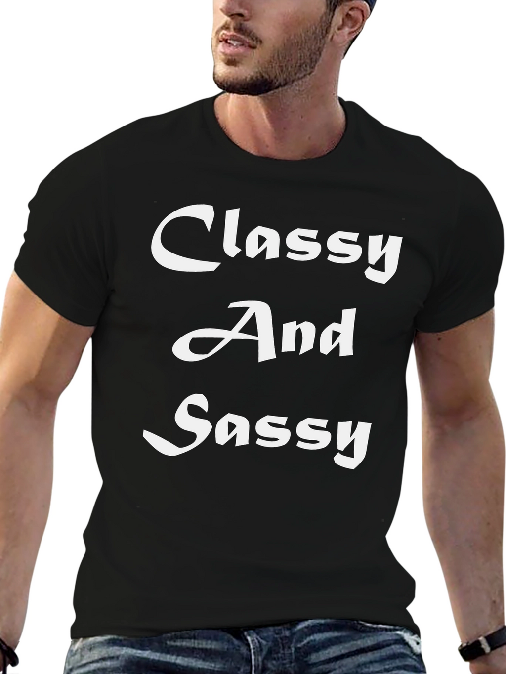 Classy And Sassy Black T-Shirt