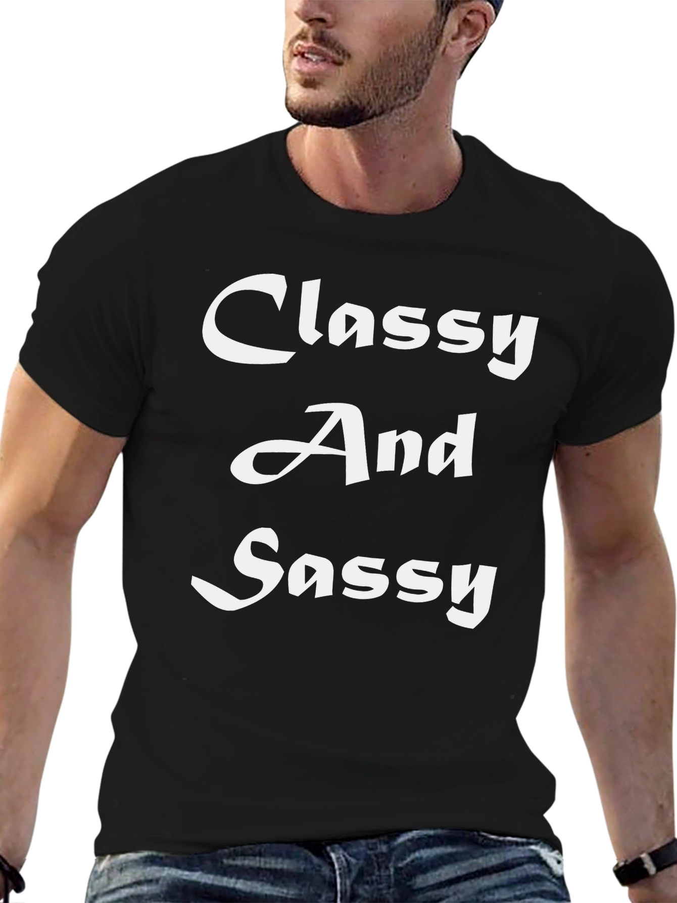 Classy And Sassy Black T-Shirt
