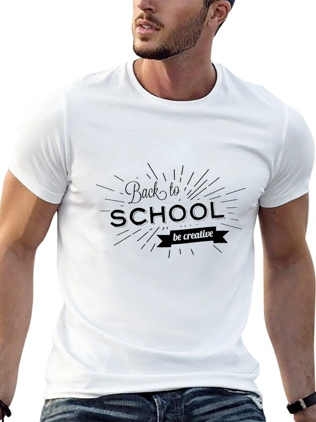 Back to School Graphic Tee - Black