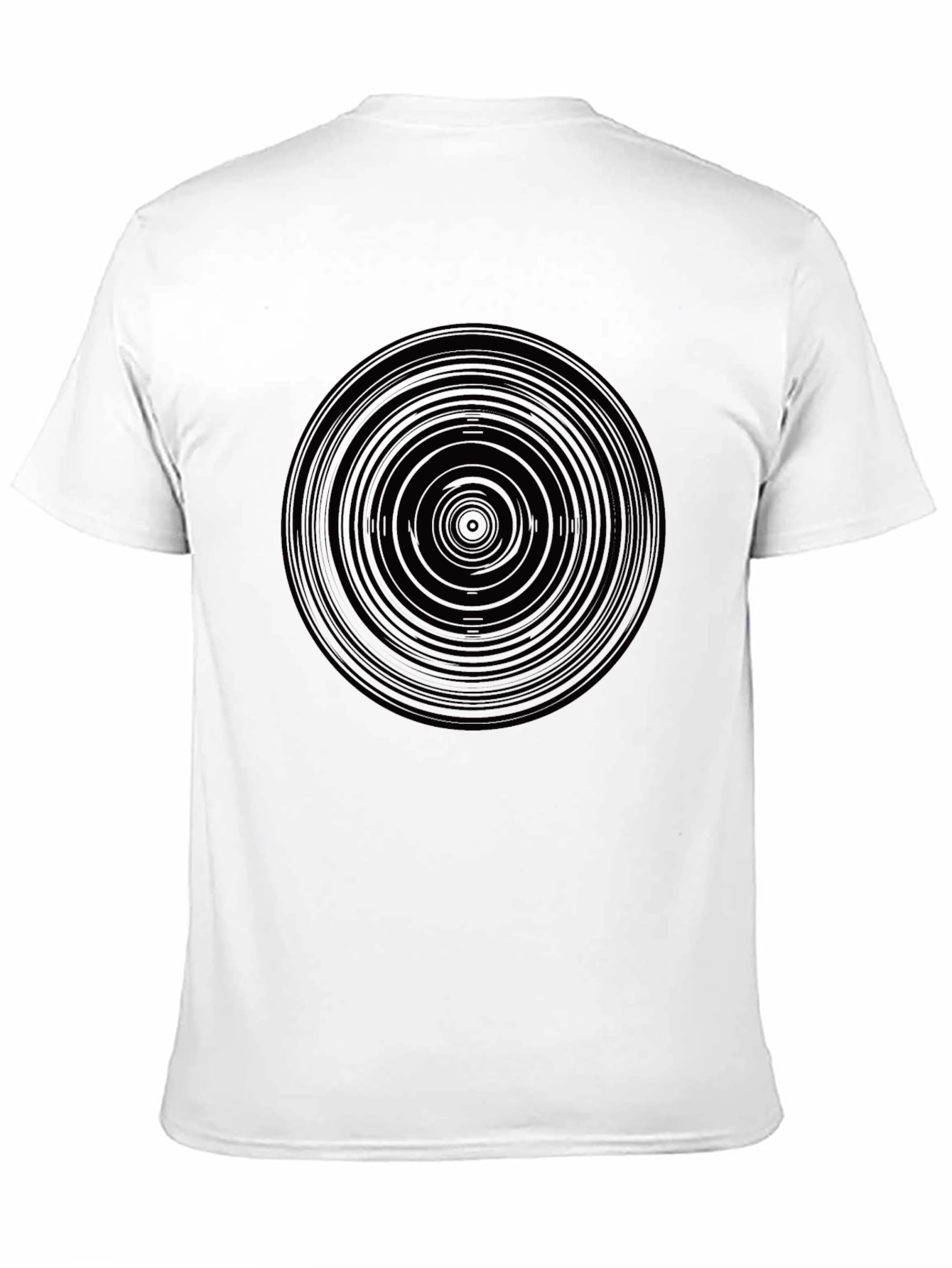 Abstract Circle Graphic Print Mens T-Shirt