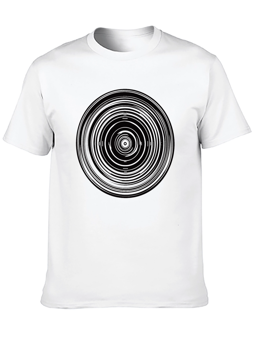 Abstract Circle Graphic Print Mens T-Shirt