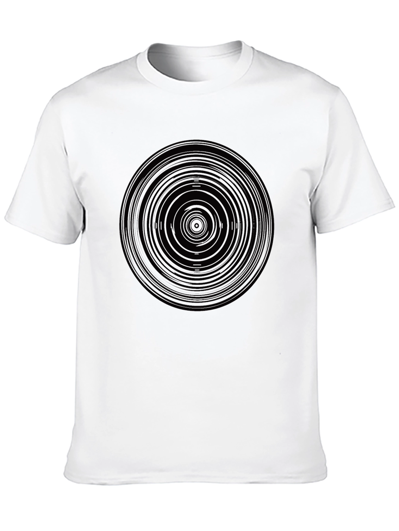 Abstract Circle Graphic Print Mens T-Shirt