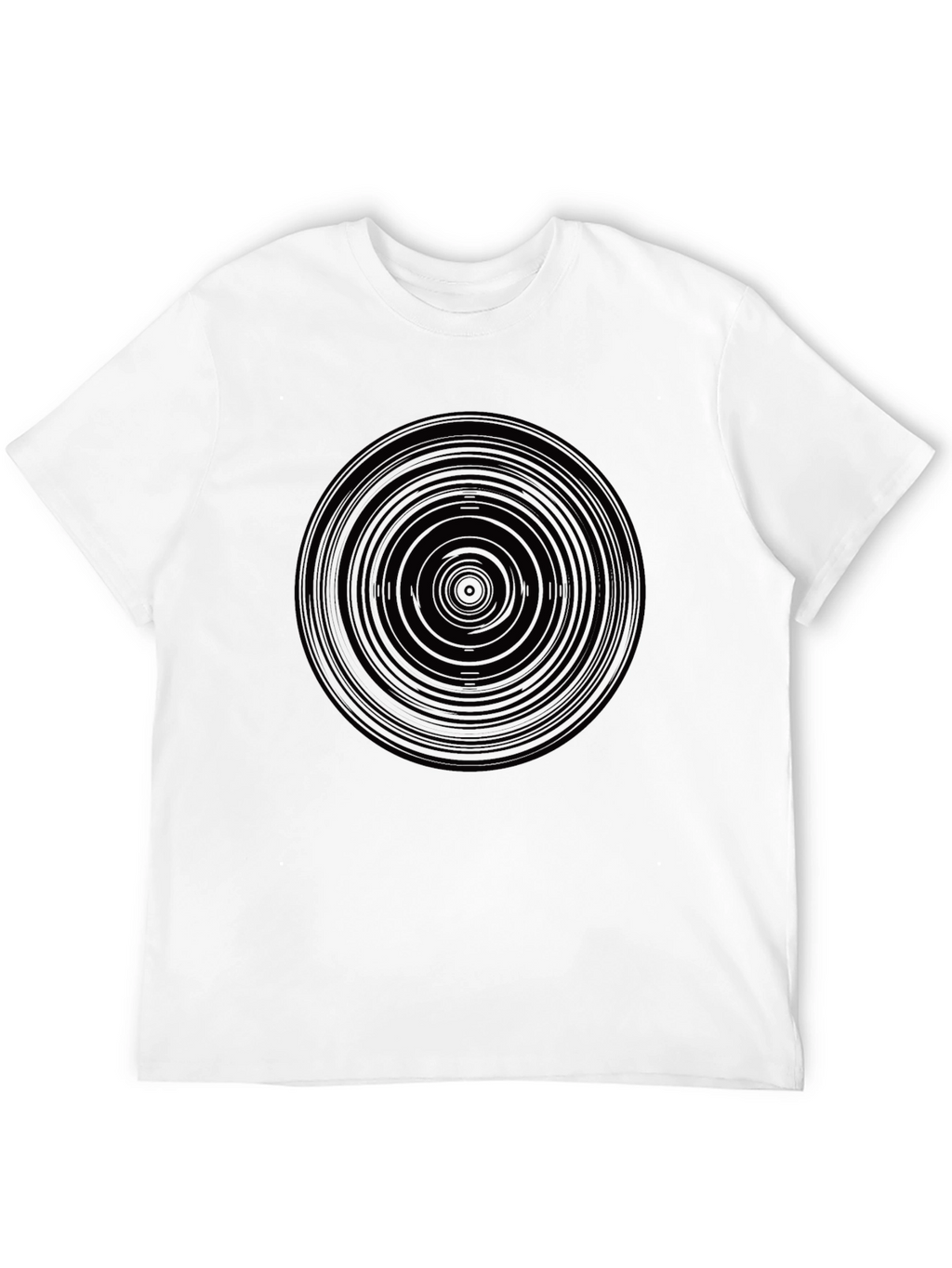 Abstract Circle Graphic Print Mens T-Shirt