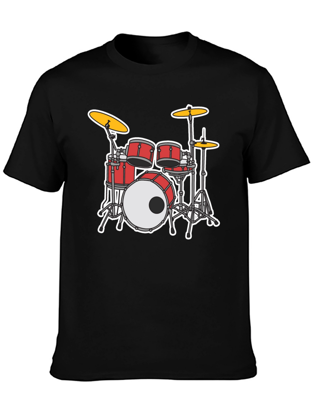 Drum Set Graphic T-Shirt - Musician Tee