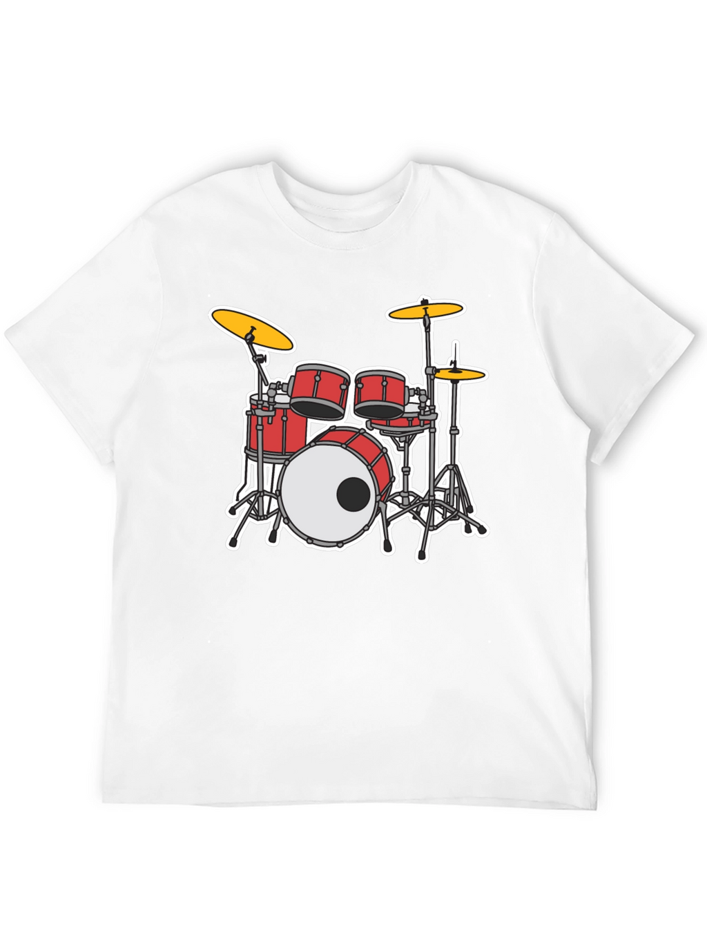 Drum Set Graphic T-Shirt - Musician Tee