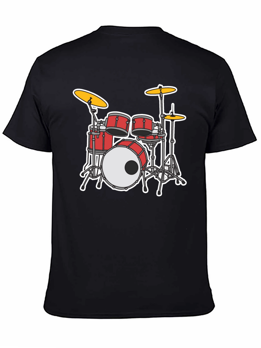 Drum Set Graphic T-Shirt - Musician Tee