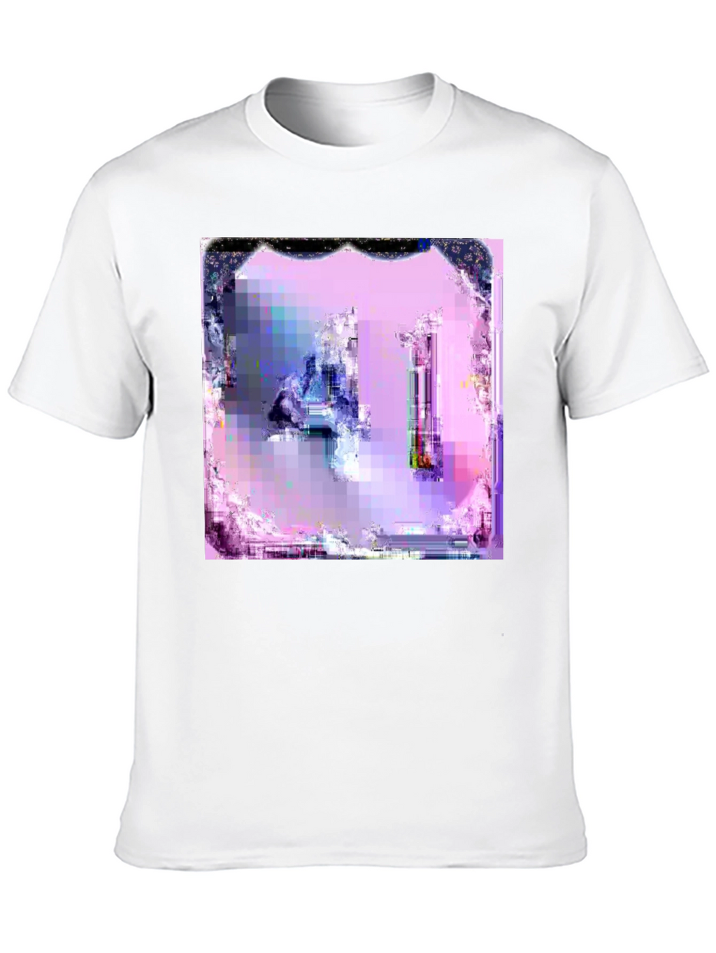 Abstract Art Graphic Tee - Pixelated Design