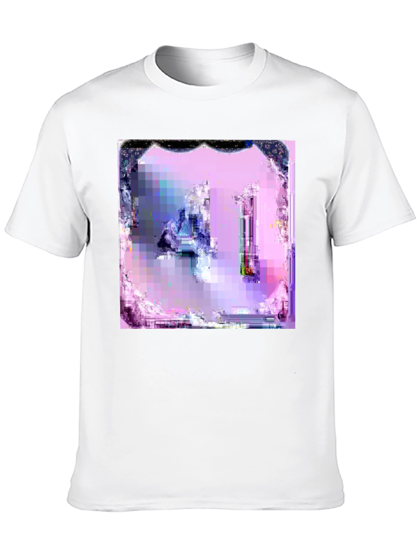 Abstract Art Graphic Tee - Pixelated Design
