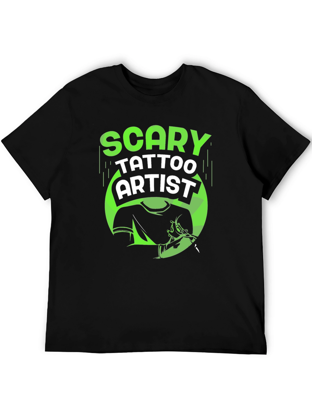 Scary Tattoo Artist Graphic T-Shirt