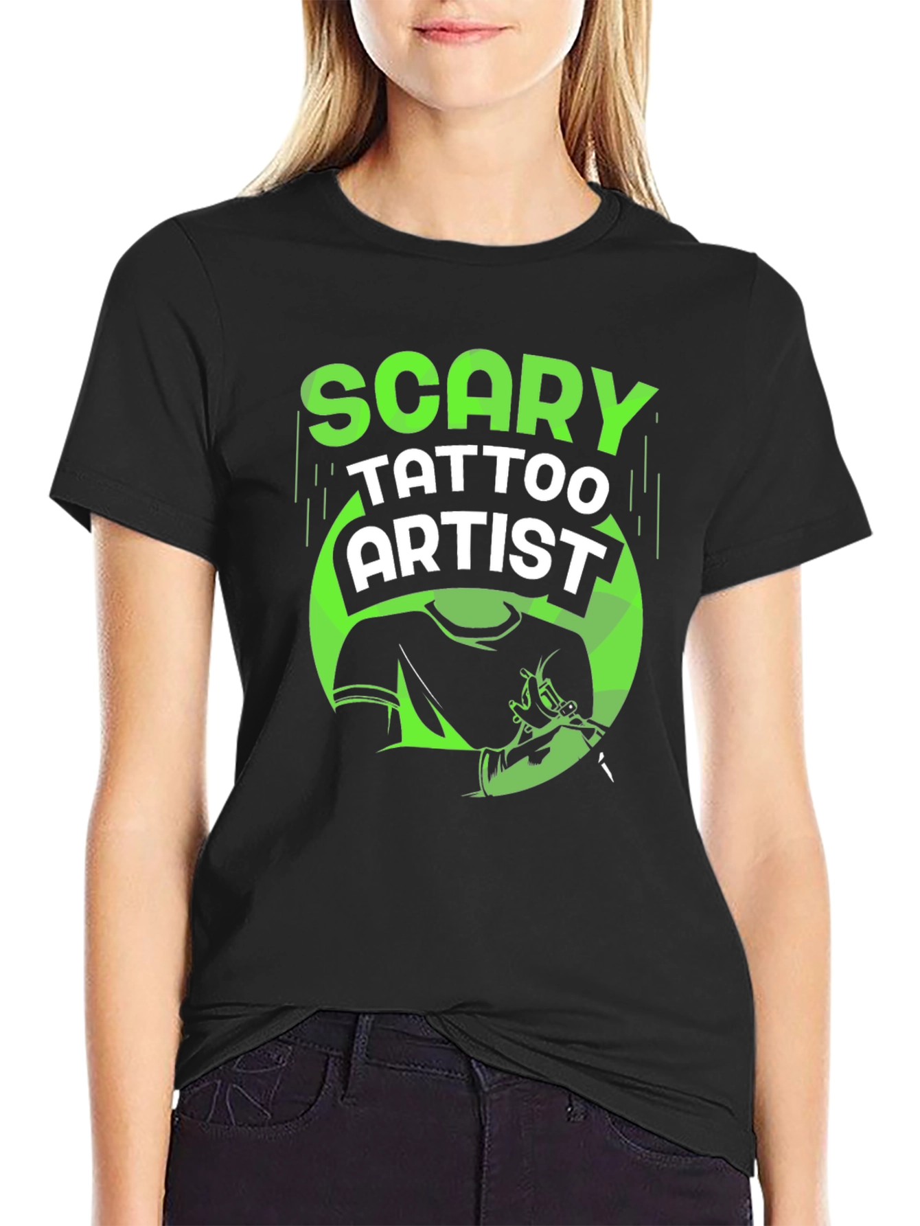 Scary Tattoo Artist Graphic T-Shirt