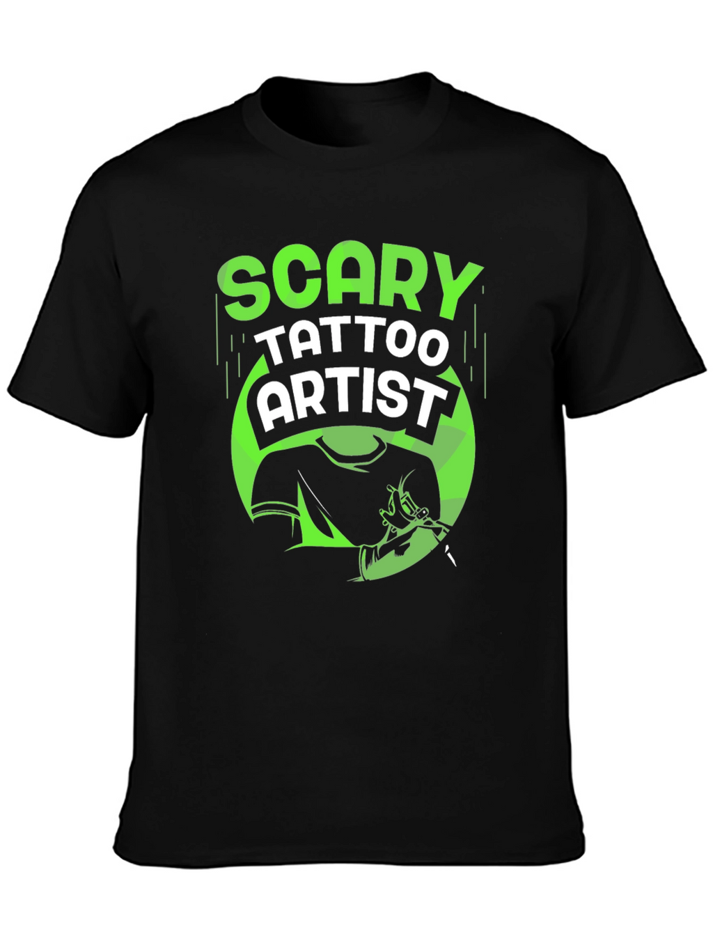 Scary Tattoo Artist Graphic T-Shirt