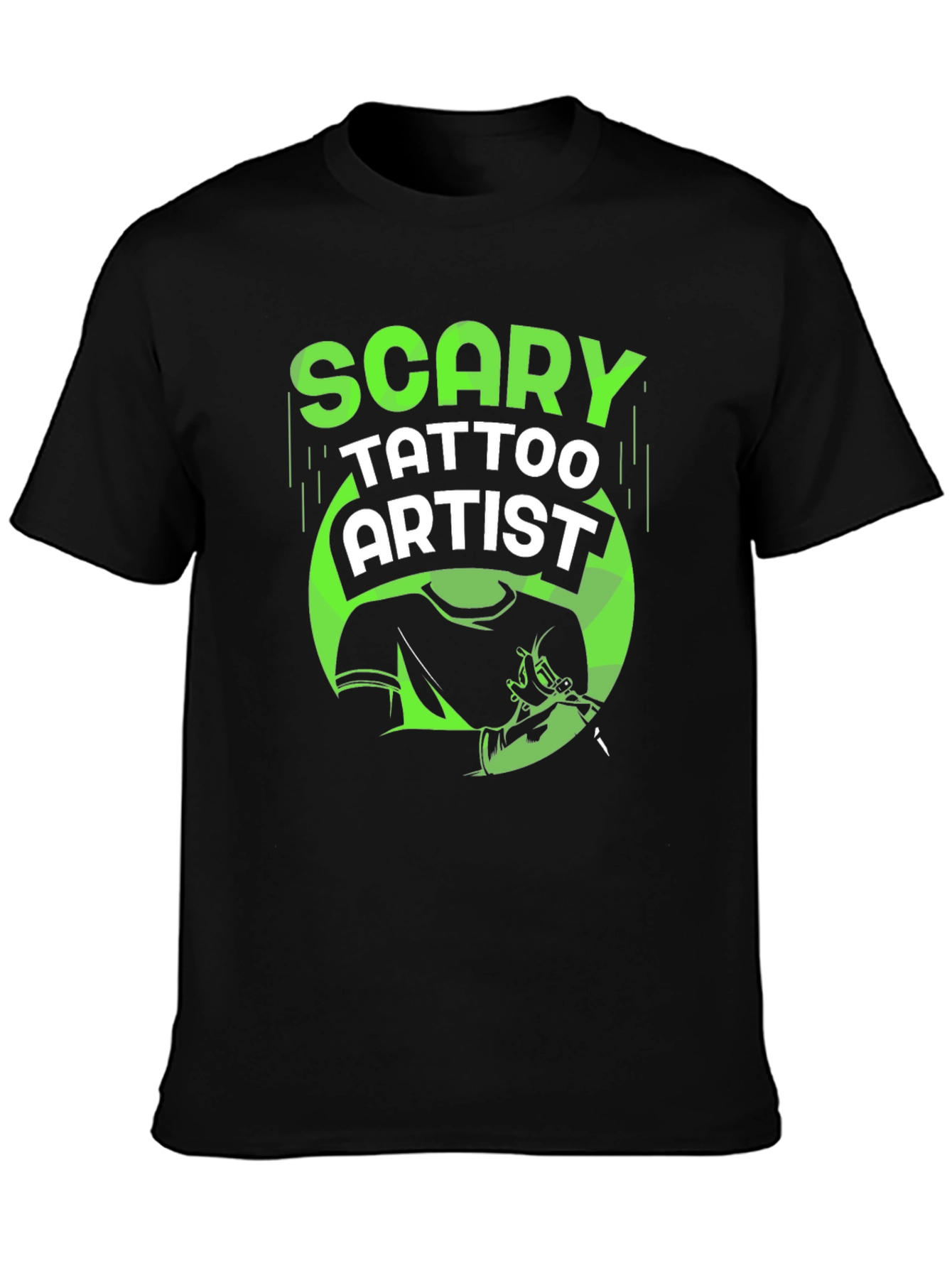 Scary Tattoo Artist Graphic T-Shirt
