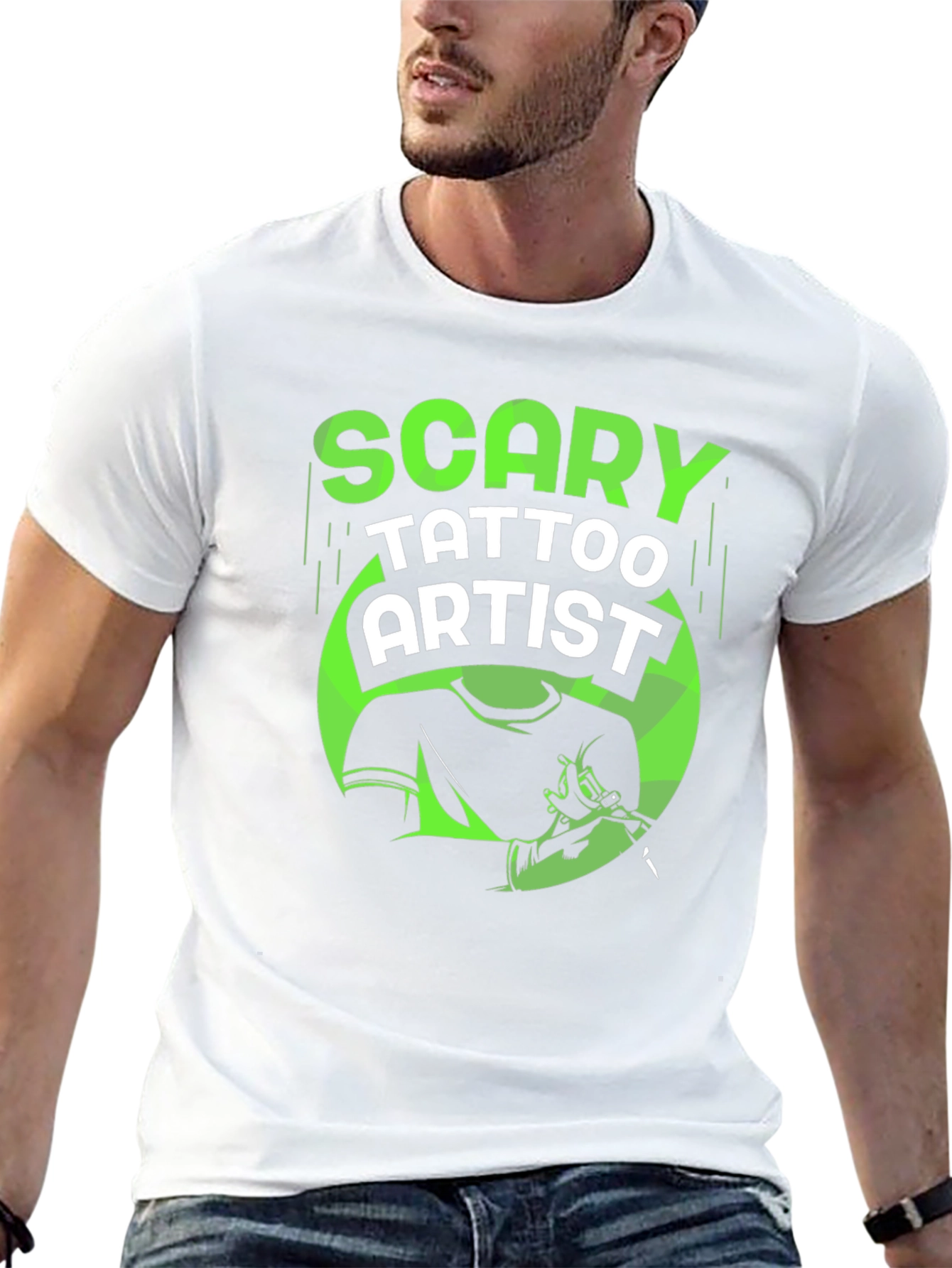 Scary Tattoo Artist Graphic T-Shirt