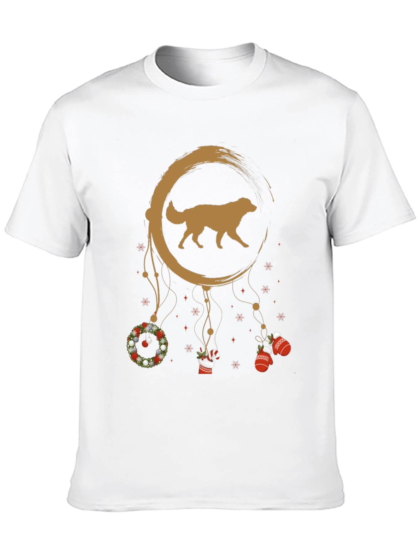 Golden Retriever Christmas Dreamcatcher T-Shirt