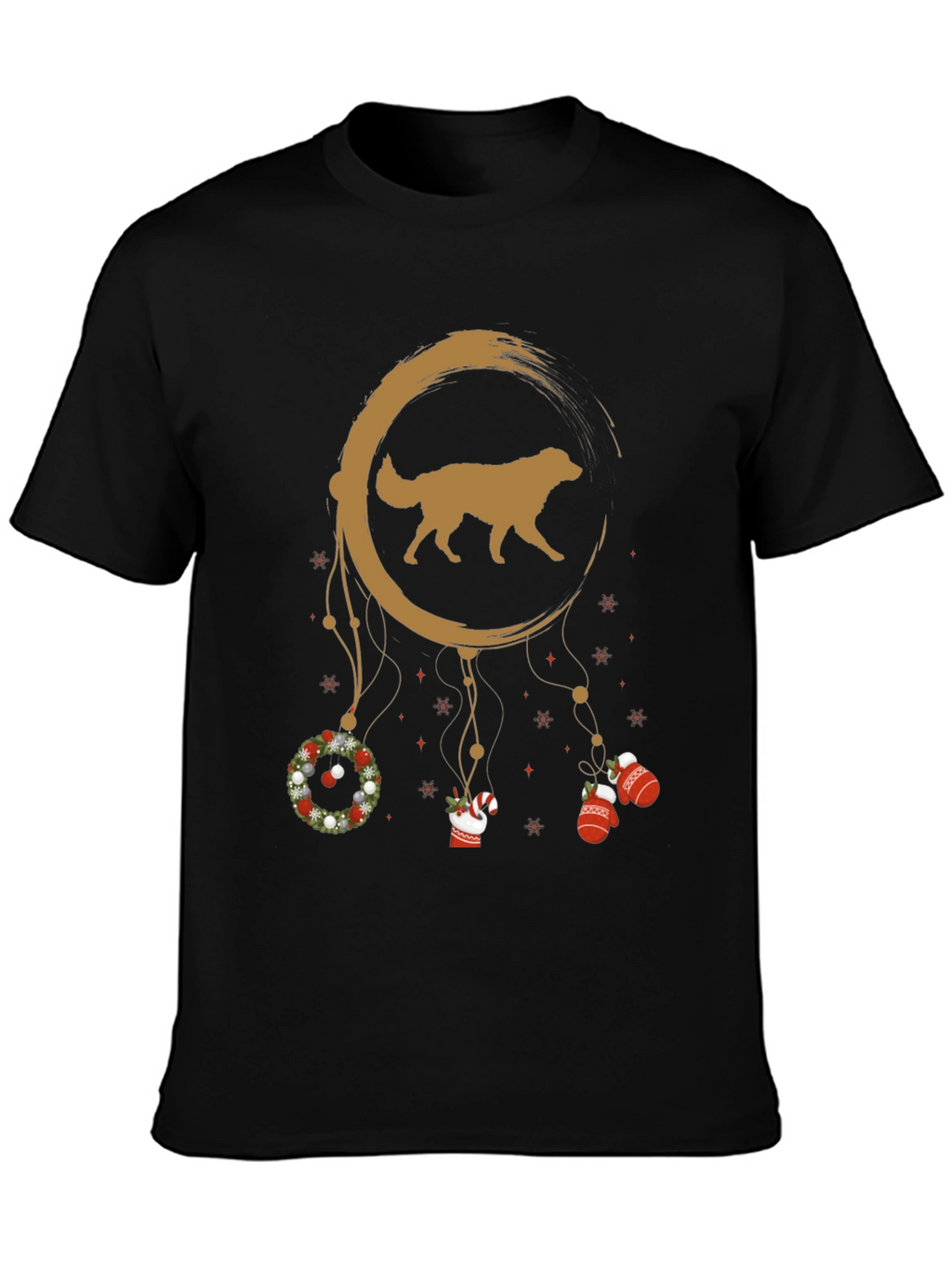 Golden Retriever Christmas Dreamcatcher T-Shirt