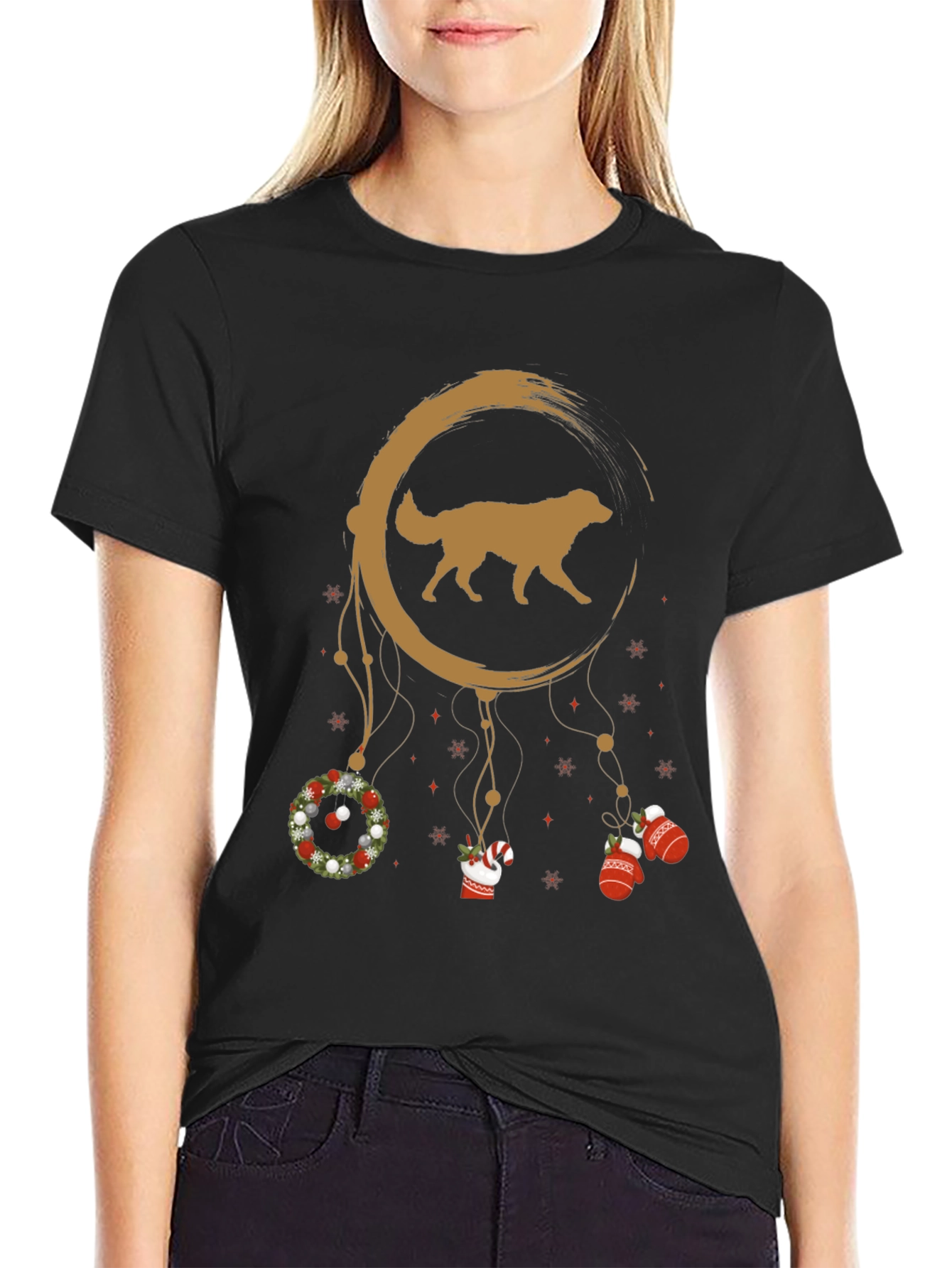 Golden Retriever Christmas Dreamcatcher T-Shirt