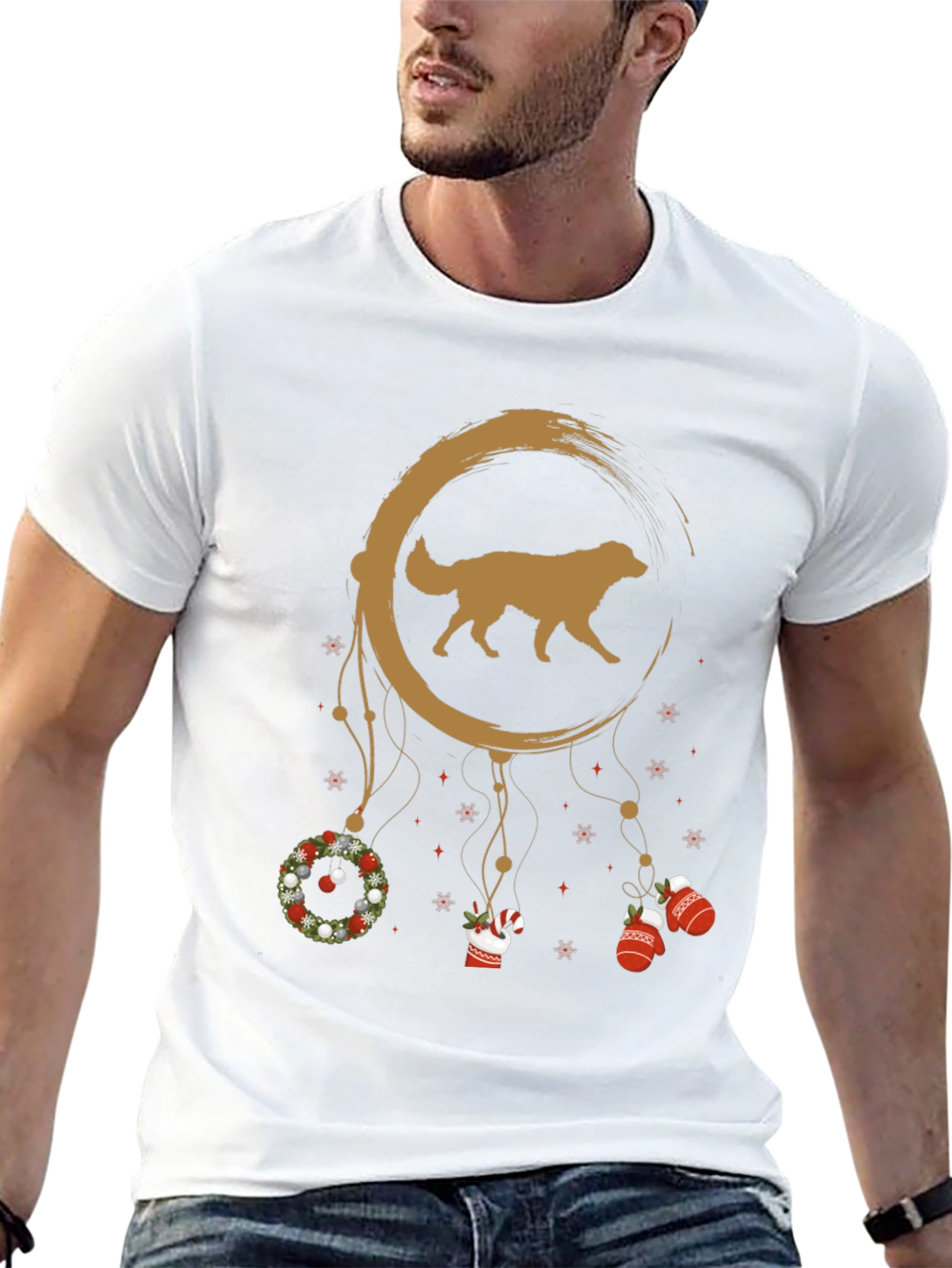 Golden Retriever Christmas Dreamcatcher T-Shirt