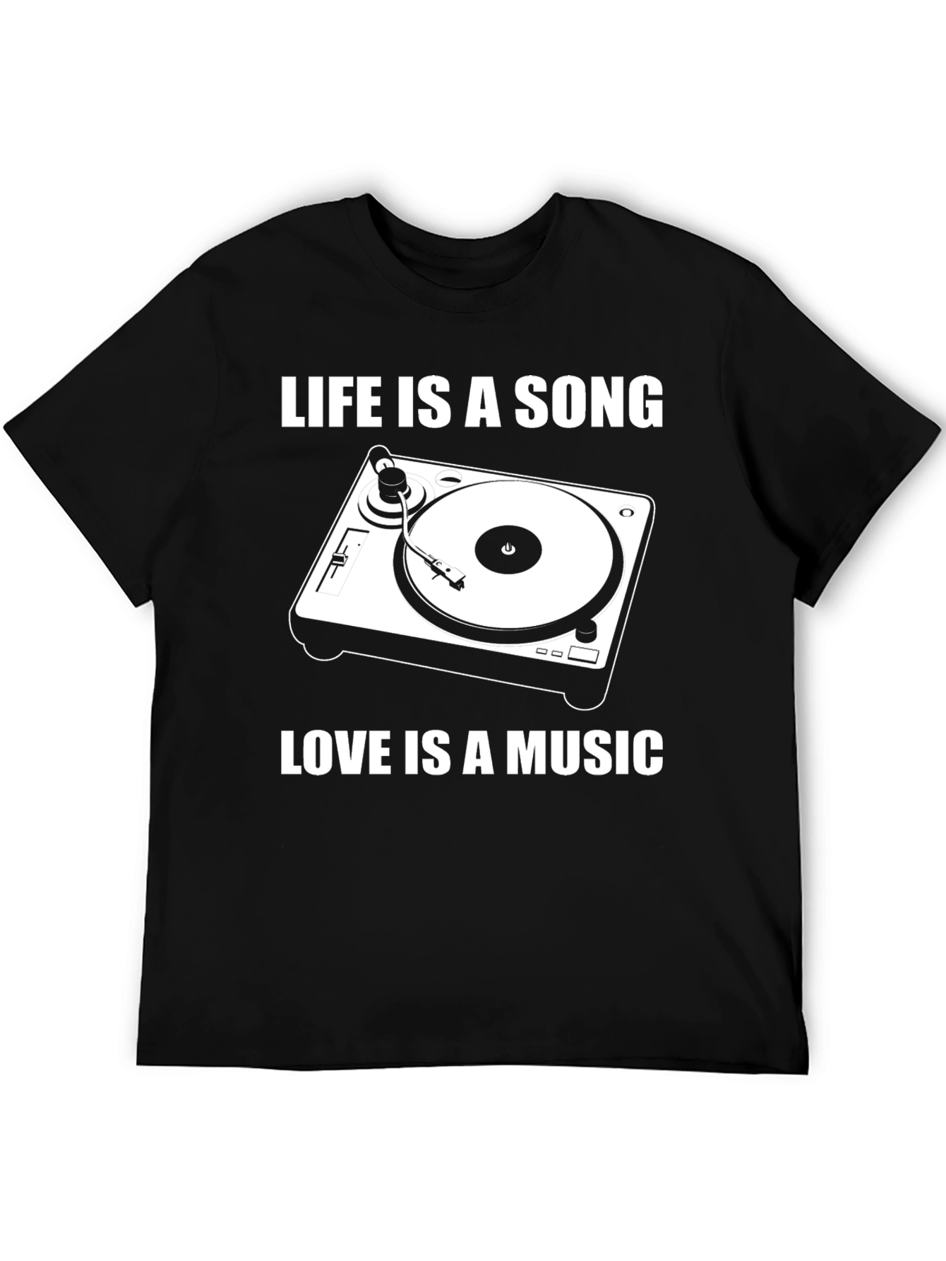 Life is a Song Black Graphic Tee