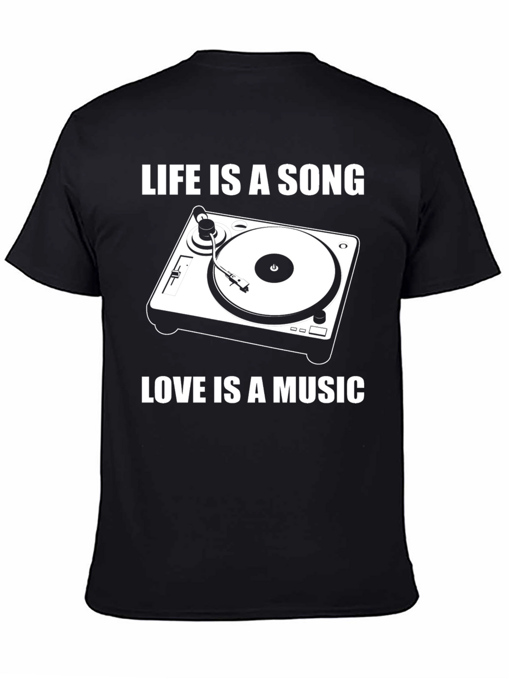 Life is a Song Black Graphic Tee