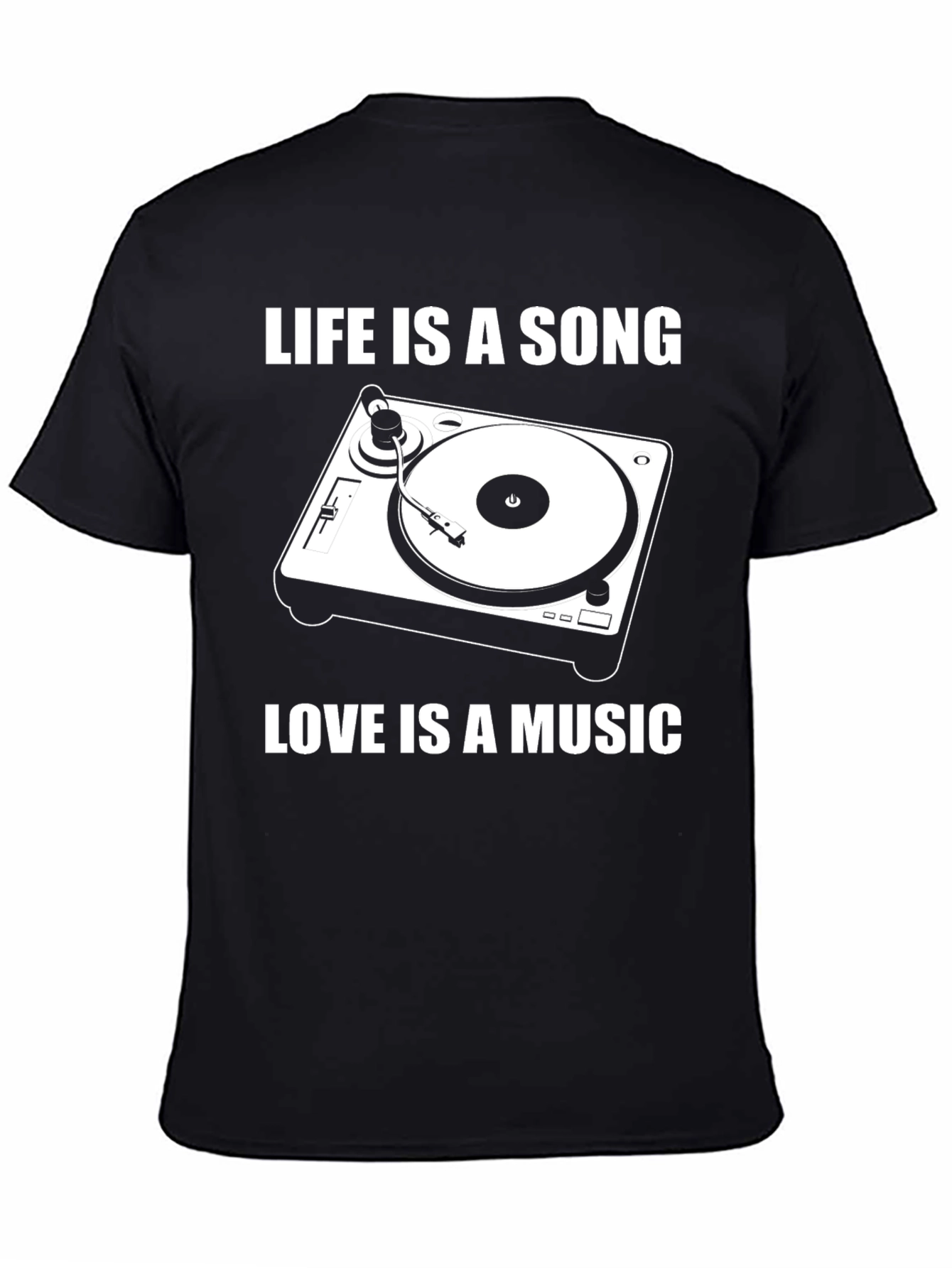 Life is a Song Black Graphic Tee