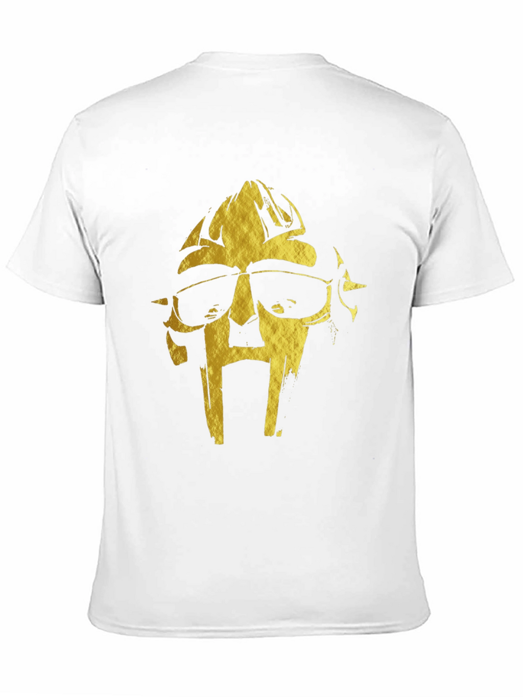 MF DOOM Gold Graphic Black T-Shirt