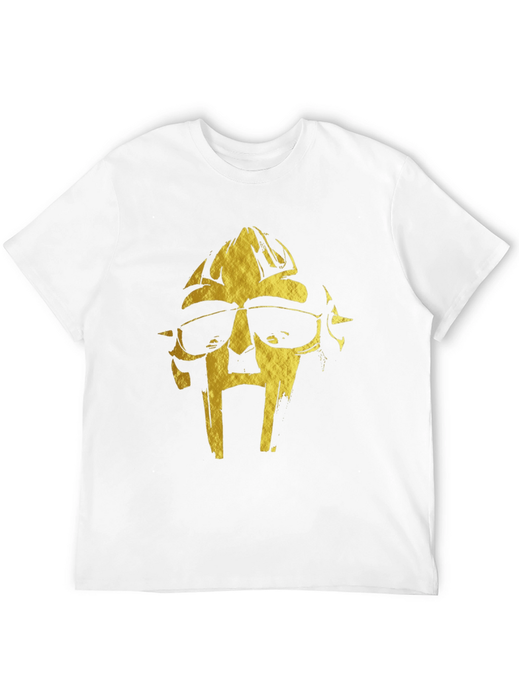 MF DOOM Gold Graphic Black T-Shirt