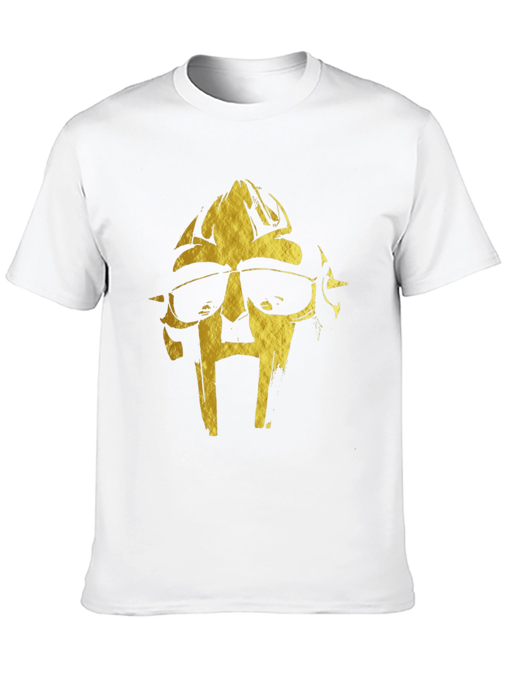MF DOOM Gold Graphic Black T-Shirt