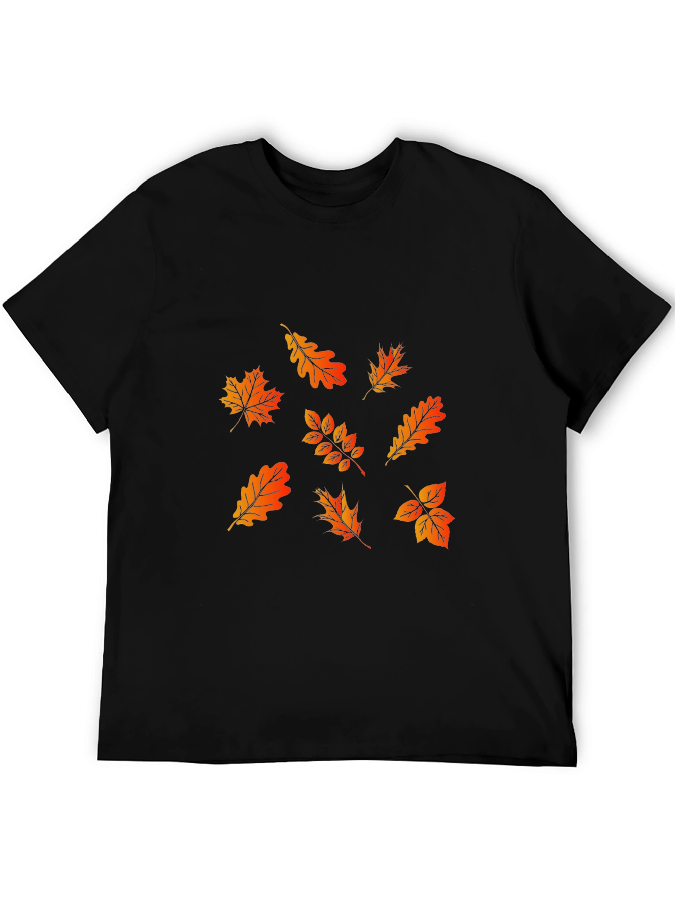 Fall Leaves Graphic Tee - Stylish Autumn Design