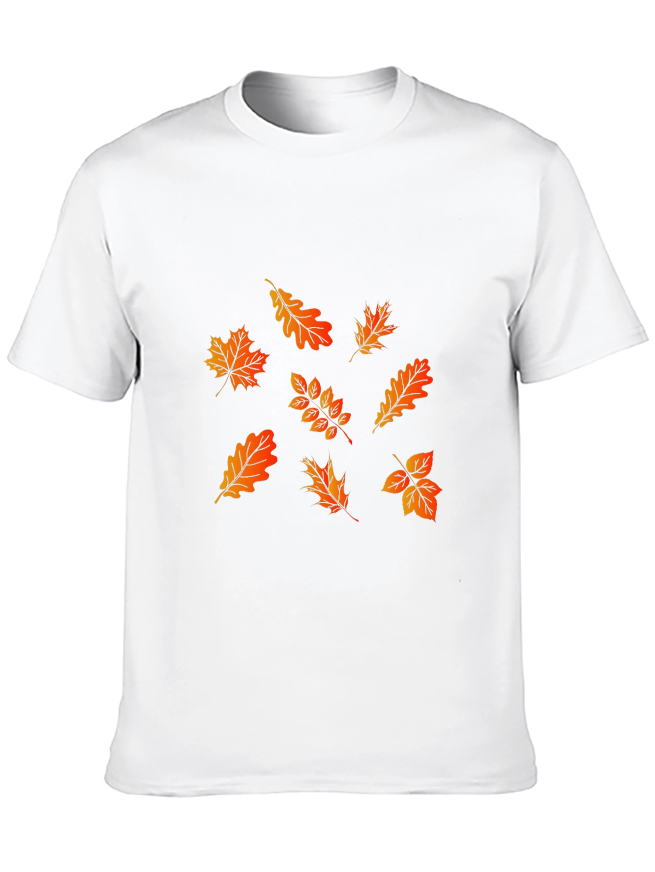 Fall Leaves Graphic Tee - Stylish Autumn Design