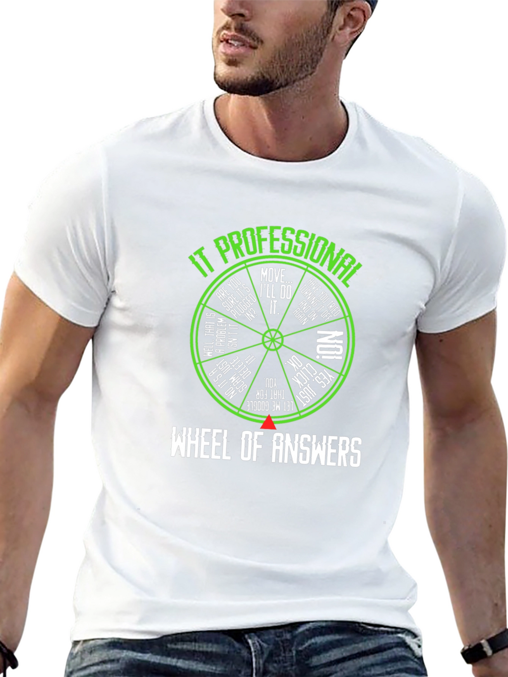 IT Professional Wheel of Answers T-Shirt