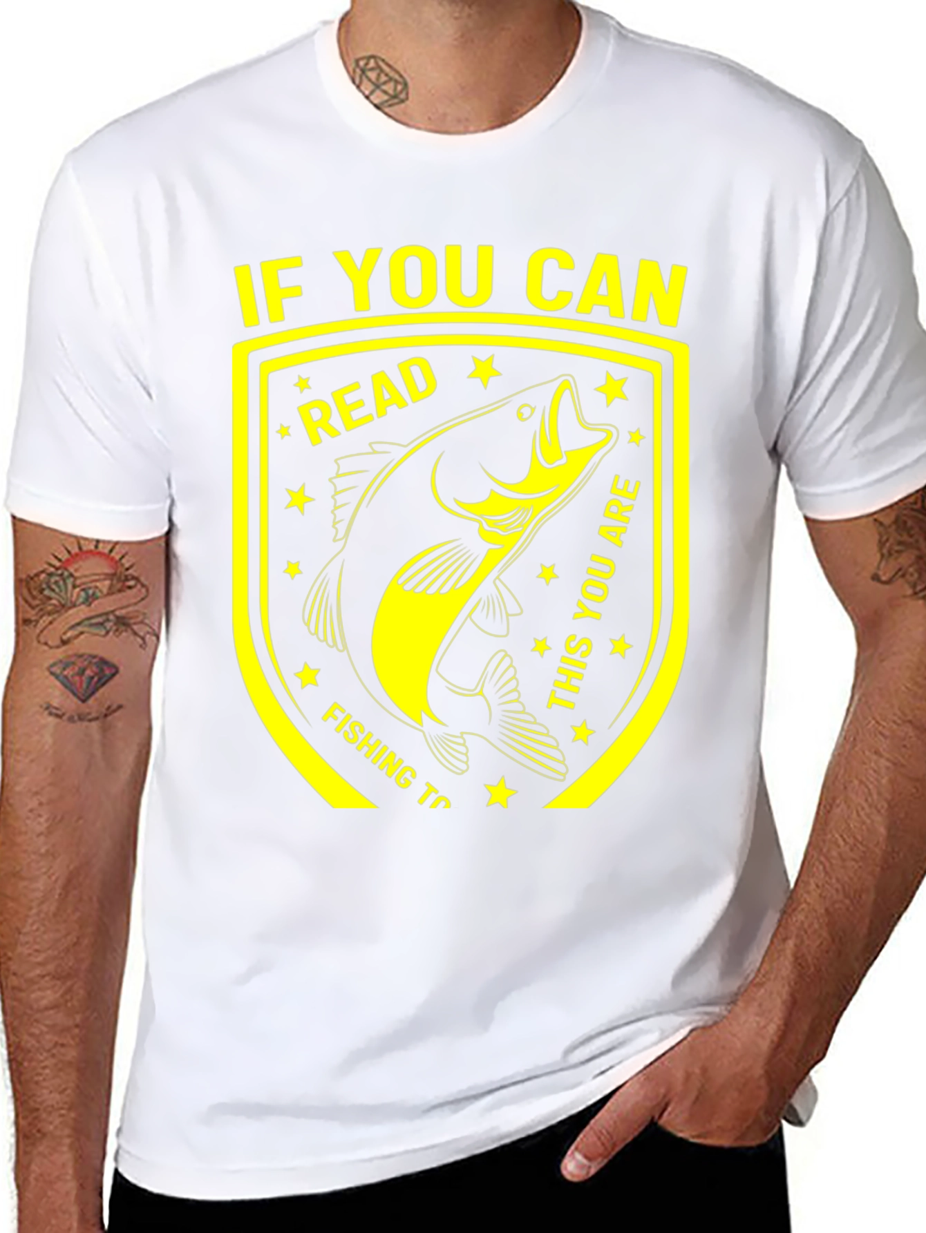 Funny Fishing T-Shirt - If You Can Read This!