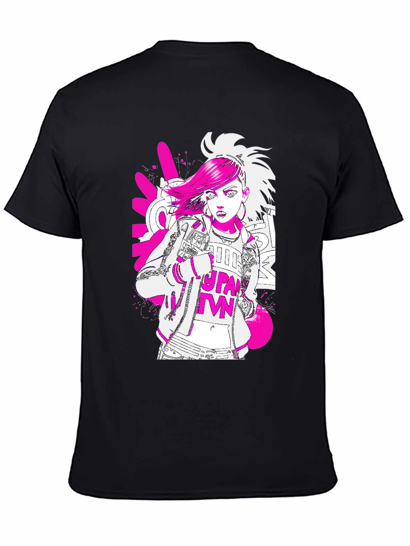 Graphic Print Tee - Punk Style