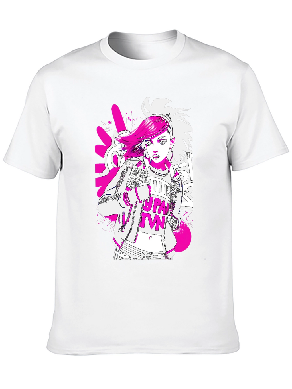 Graphic Print Tee - Punk Style