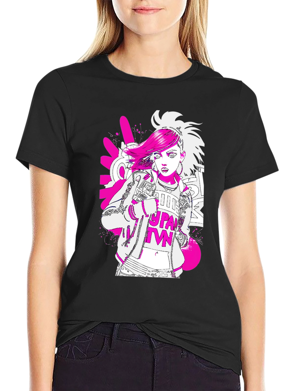 Graphic Print Tee - Punk Style