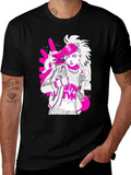 Graphic Print Tee - Punk Style