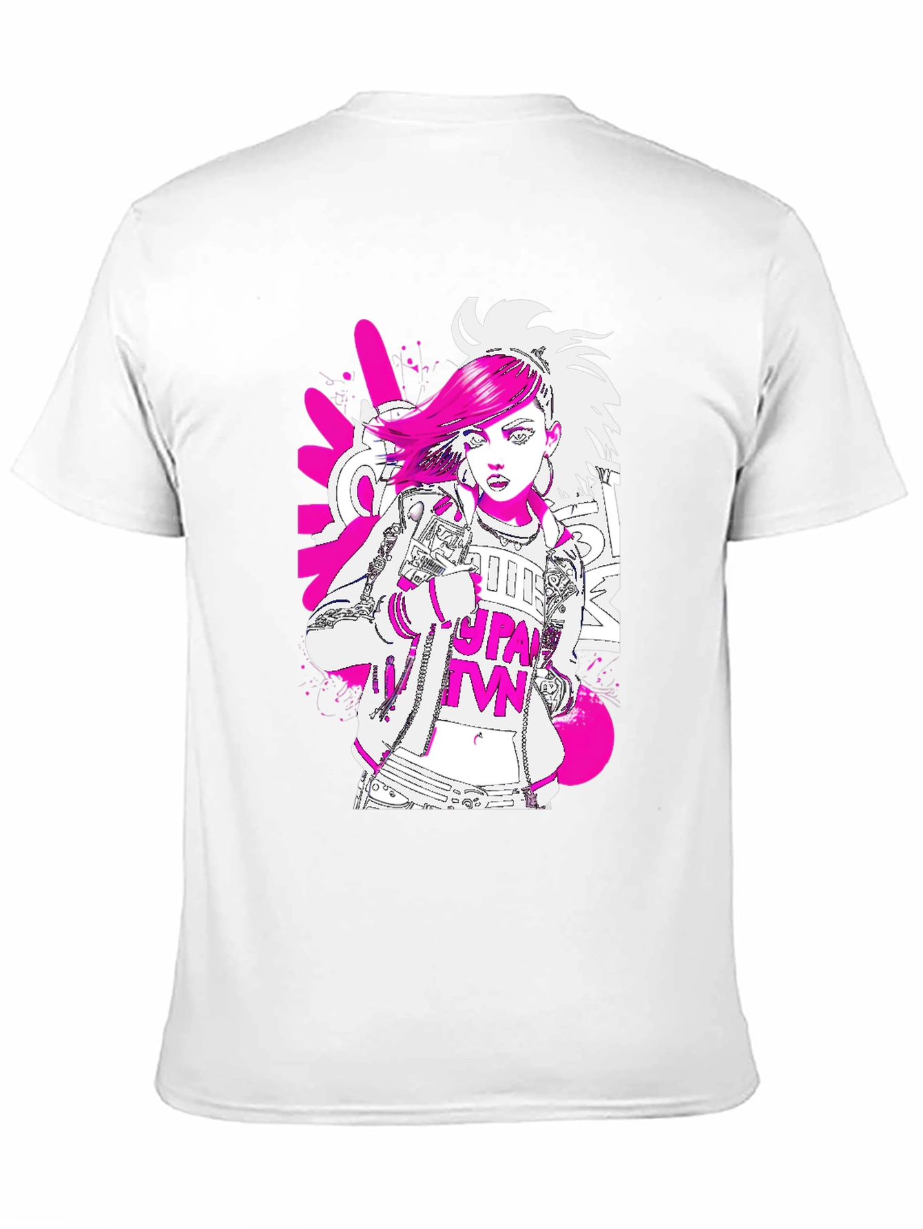 Graphic Print Tee - Punk Style