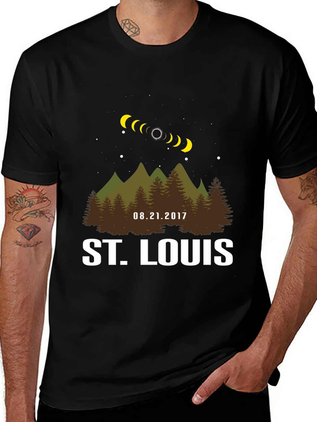 St. Louis Eclipse T-Shirt - 2017 Total Solar Eclipse