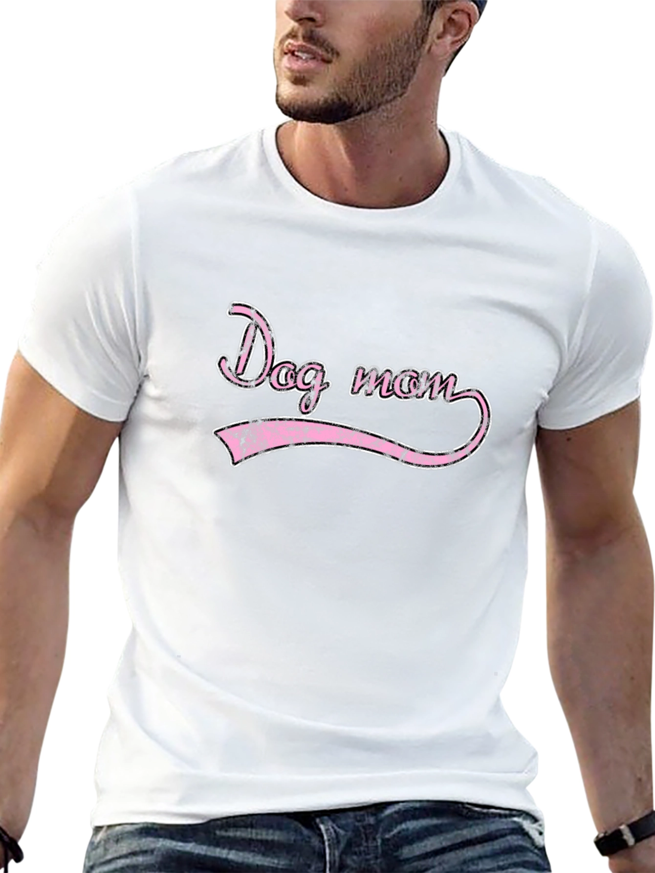 Dog Mom Black Tee Shirt