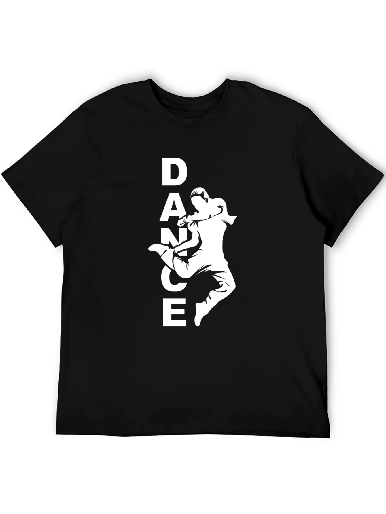 Dance Graphic Tee - Black Cotton T-Shirt