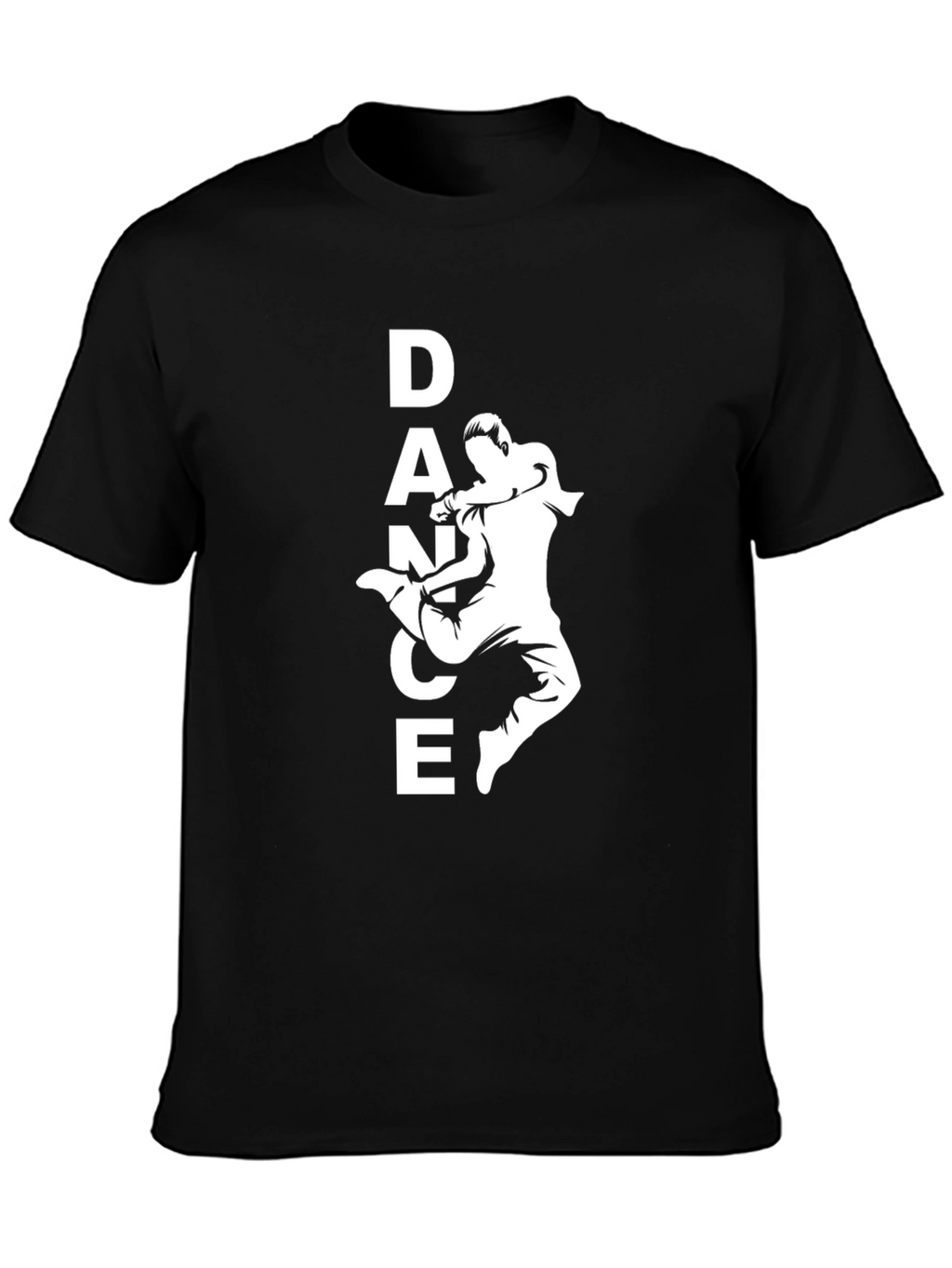 Dance Graphic Tee - Black Cotton T-Shirt