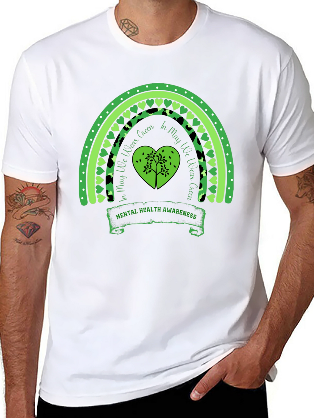 Mental Health Awareness Rainbow T-Shirt