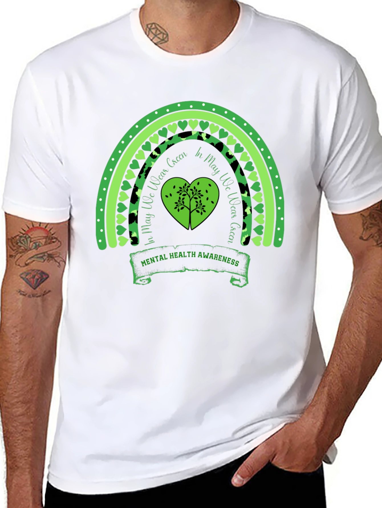 Mental Health Awareness Rainbow T-Shirt