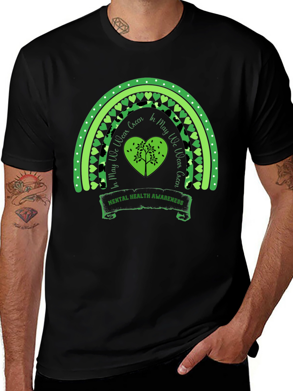 Mental Health Awareness Rainbow T-Shirt