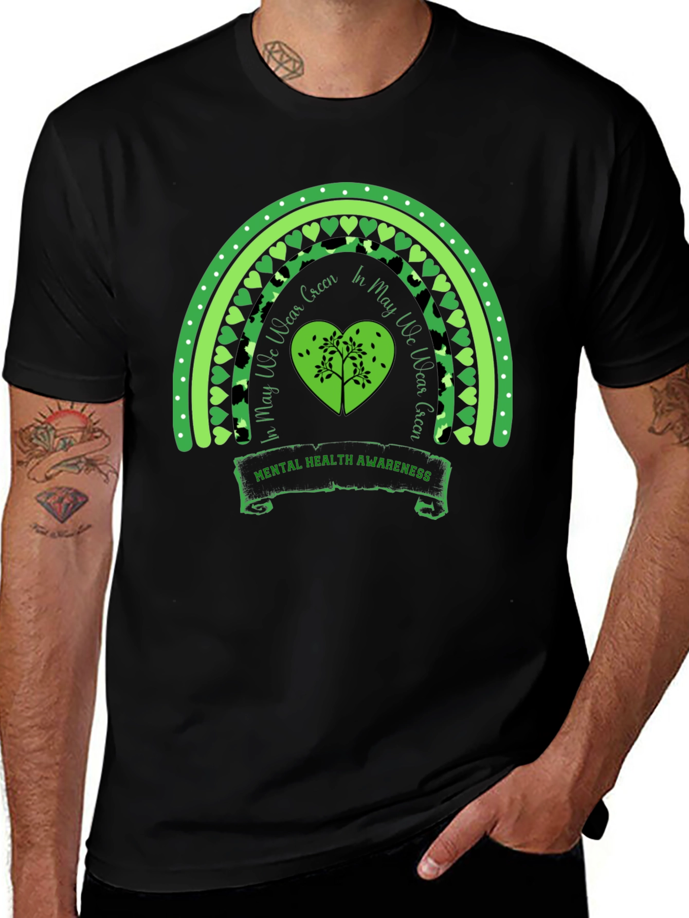 Mental Health Awareness Rainbow T-Shirt