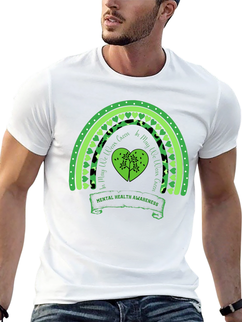 Mental Health Awareness Rainbow T-Shirt