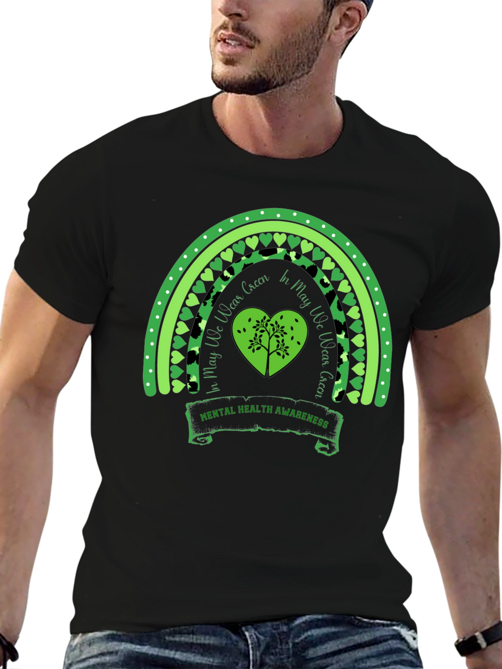 Mental Health Awareness Rainbow T-Shirt