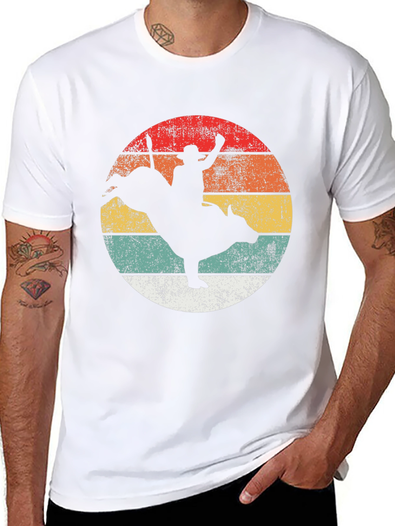 Retro Rodeo T-Shirt - Western Bull Riding Tee