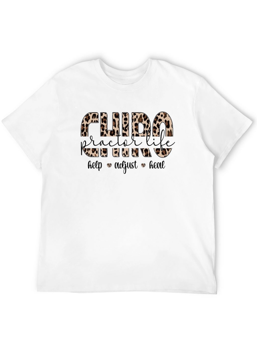Chiropractor Life Leopard Print T-Shirt